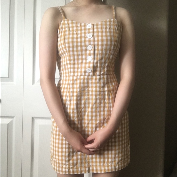 Petite Studio NYC Yellow Gingham Dress - Picture 10 of 14